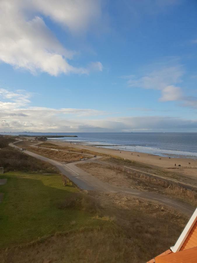 Penthouse Windkracht 10 Aan Het Strand Van Cadzand Eksteriør billede