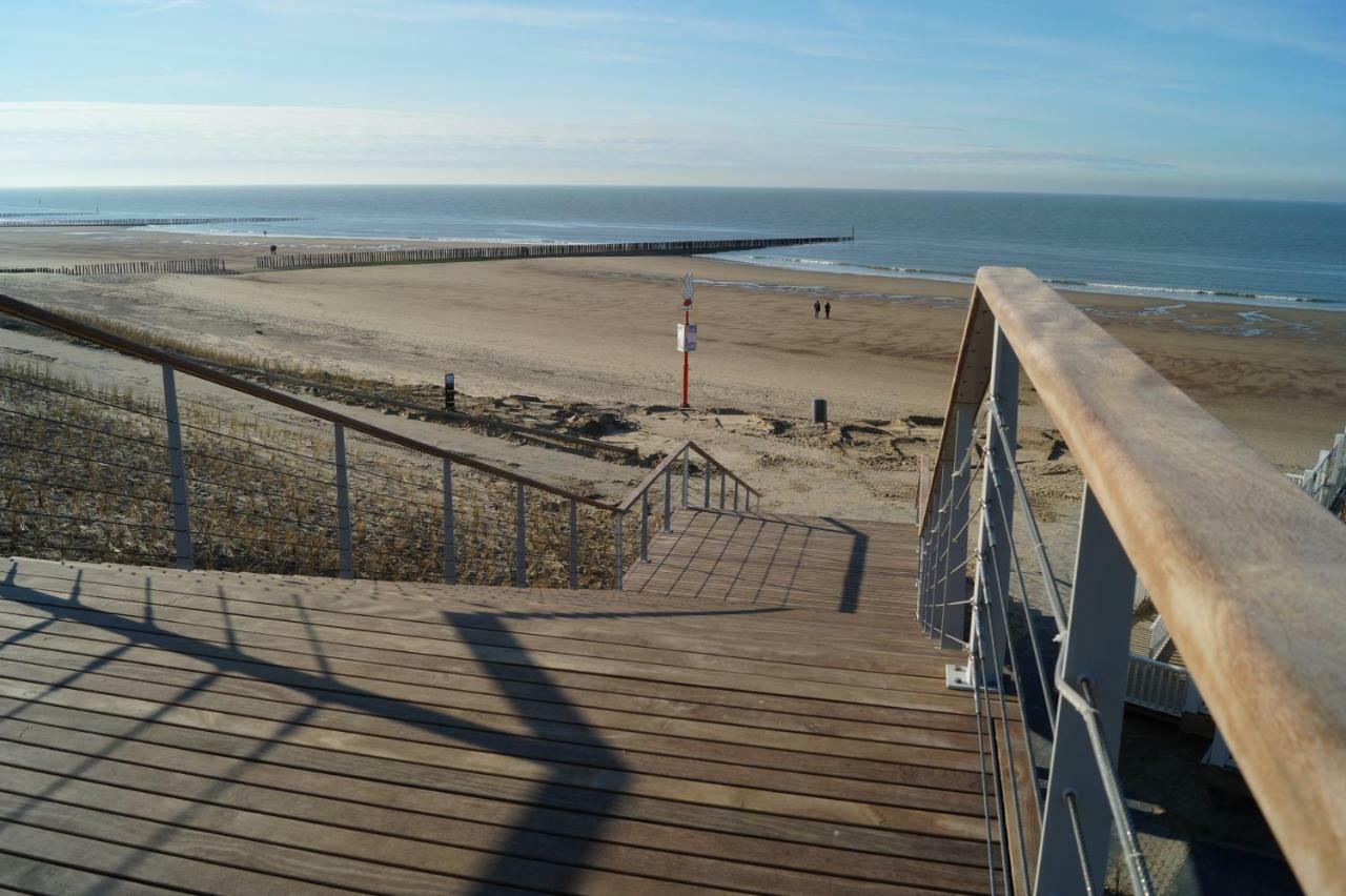 Penthouse Windkracht 10 Aan Het Strand Van Cadzand Eksteriør billede